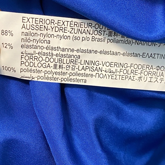 NWT Zara Colourblock Bright Blue and Black Hooded Zip Puffer Vest Size 11-12 - Picture 9 of 11